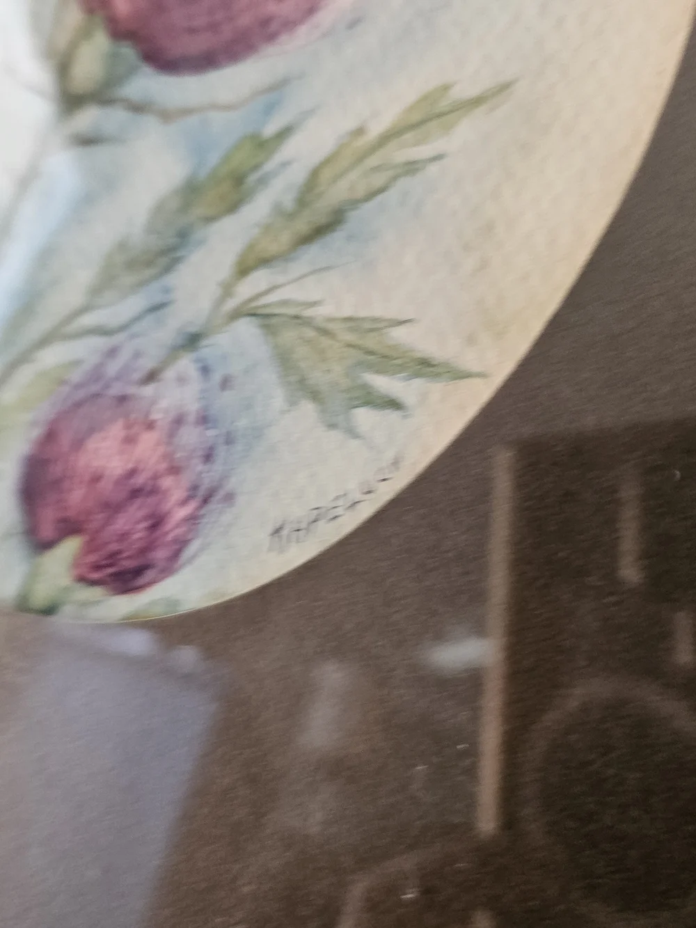 Handmade flowers signed